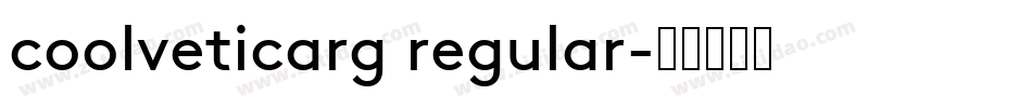 coolveticarg regular字体转换